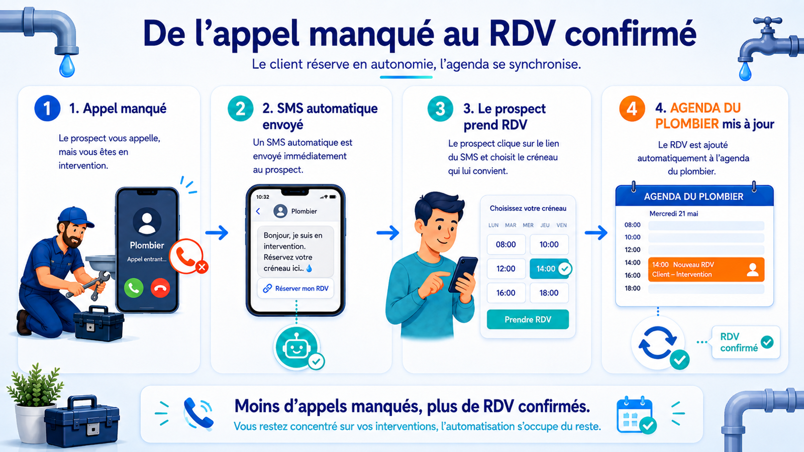De l'appel manqué au rendez-vous confirmé